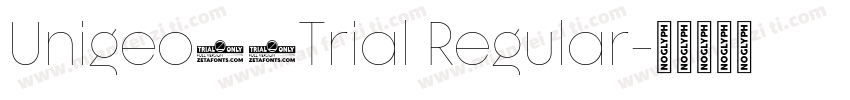 Unigeo64Trial Regular字体转换